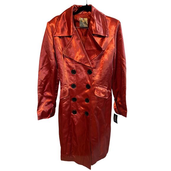 Wilson’s Leather Double Breasted Coat Large NWT - Picture 1 of 5
